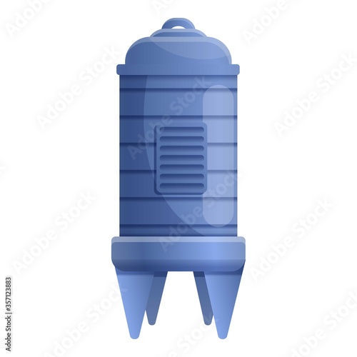 Winemaker storage barrel icon. Cartoon of winemaker storage barrel vector icon for web design isolated on white background