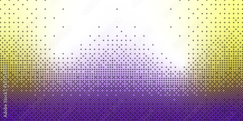 Light trendy multicolor surface design. vector modern geometrical dots abstract background. Dotted monochrome texture template. Halftone style with shapes i