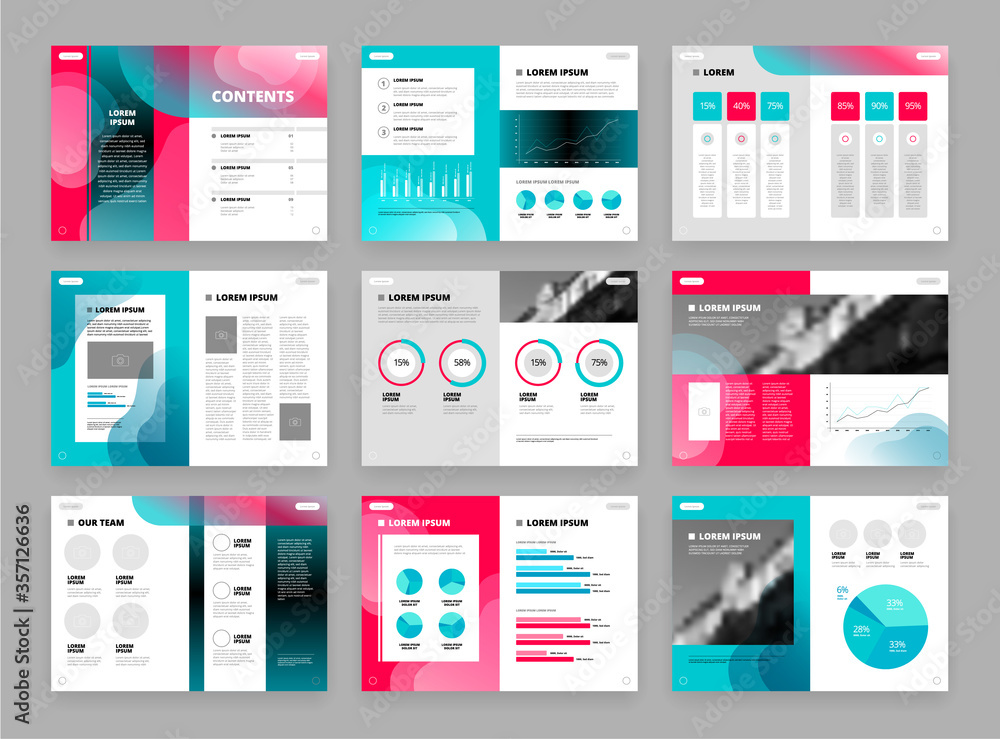 Template Brochure Set Template Brochure Set