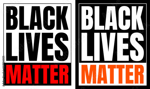 Two kinds of black lives matter sign.
