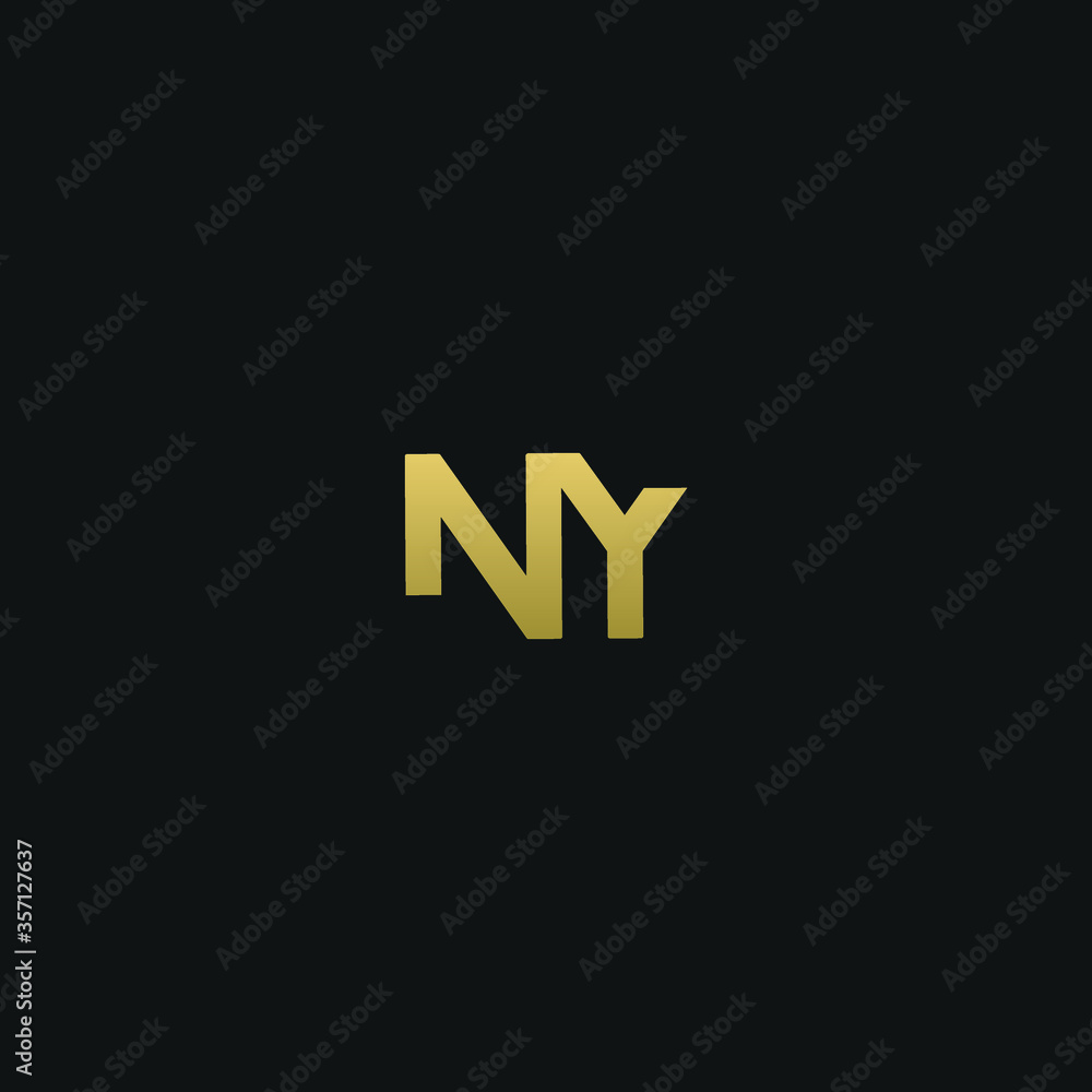 Creative modern elegant trendy unique artistic NY YN N Y initial based letter icon logo. Creative modern elegant trendy unique artistic NY YN N Y initial based letter icon logo.