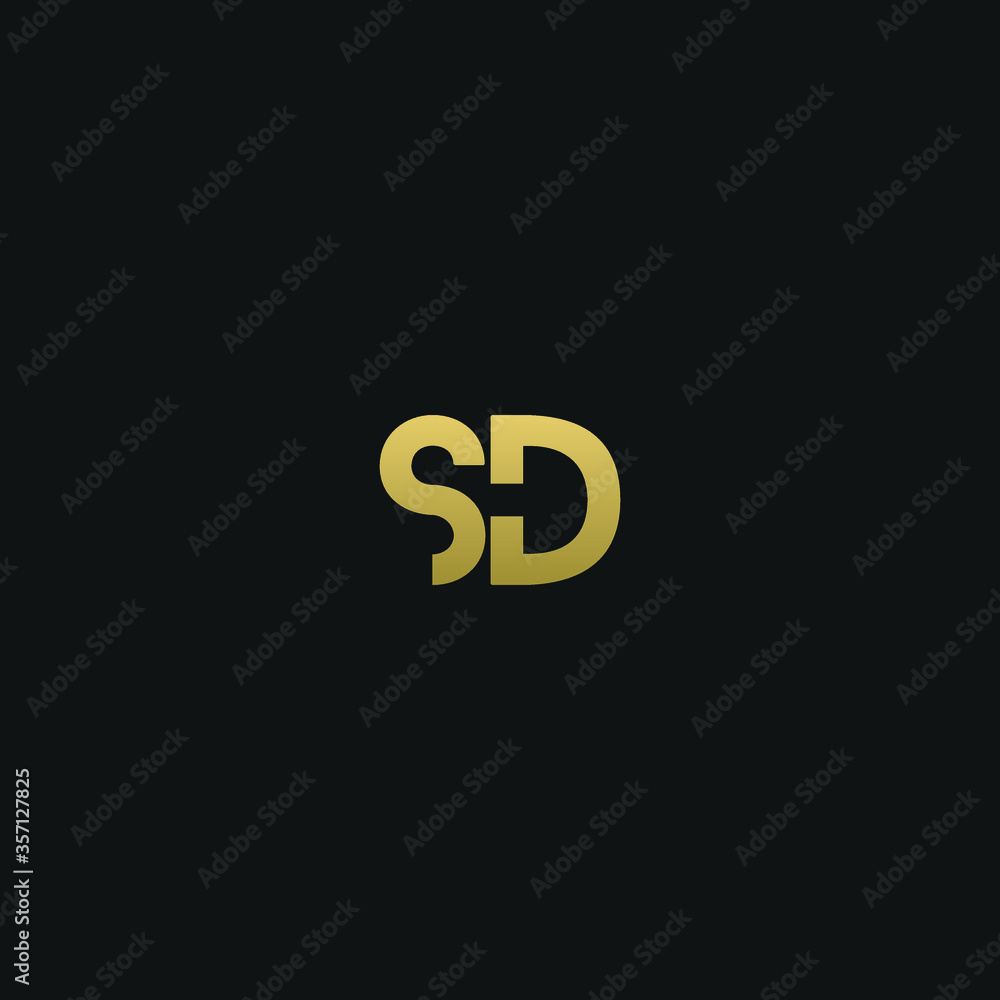 Creative modern elegant trendy unique artistic SD DS S D initial based letter icon logo. Creative modern elegant trendy unique artistic SD DS S D initial based letter icon logo.