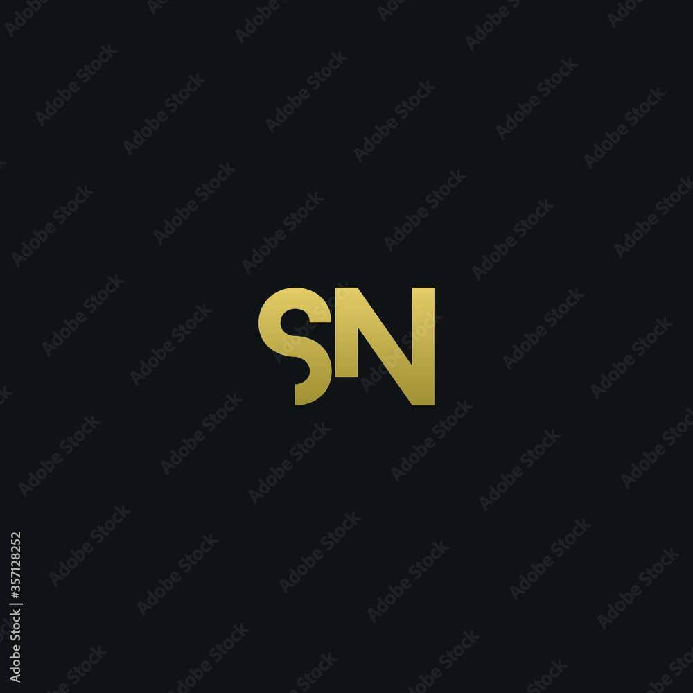 Creative modern elegant trendy unique artistic SN NS N S initial based letter icon logo. Creative modern elegant trendy unique artistic SN NS N S initial based letter icon logo.