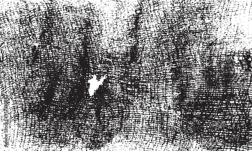 Grunge texture of soft gauze cotton fabric. Abstract monochrome background of coarse crumpled fabric. Vector illustration.