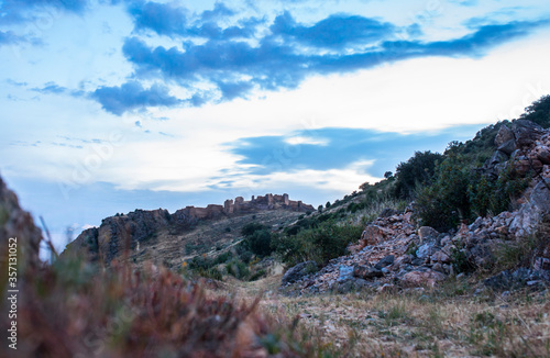 Castle remains of Hornachos  Extremadura  Spain