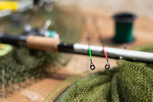 Obraz na plátně feeder fishing rods top isolated