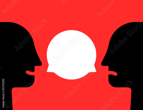 complicated conversation between two people