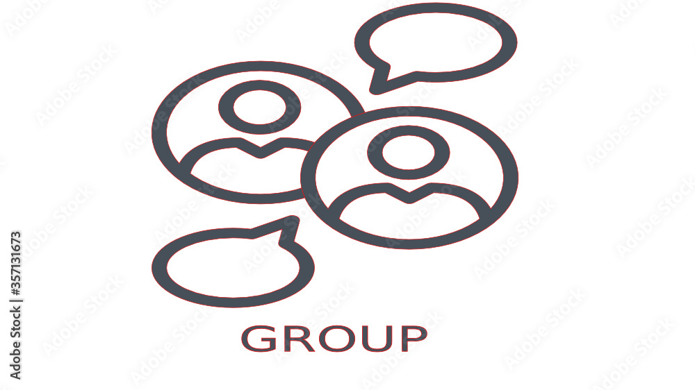 male and female symbols group chat icon male and female symbols group chat icon