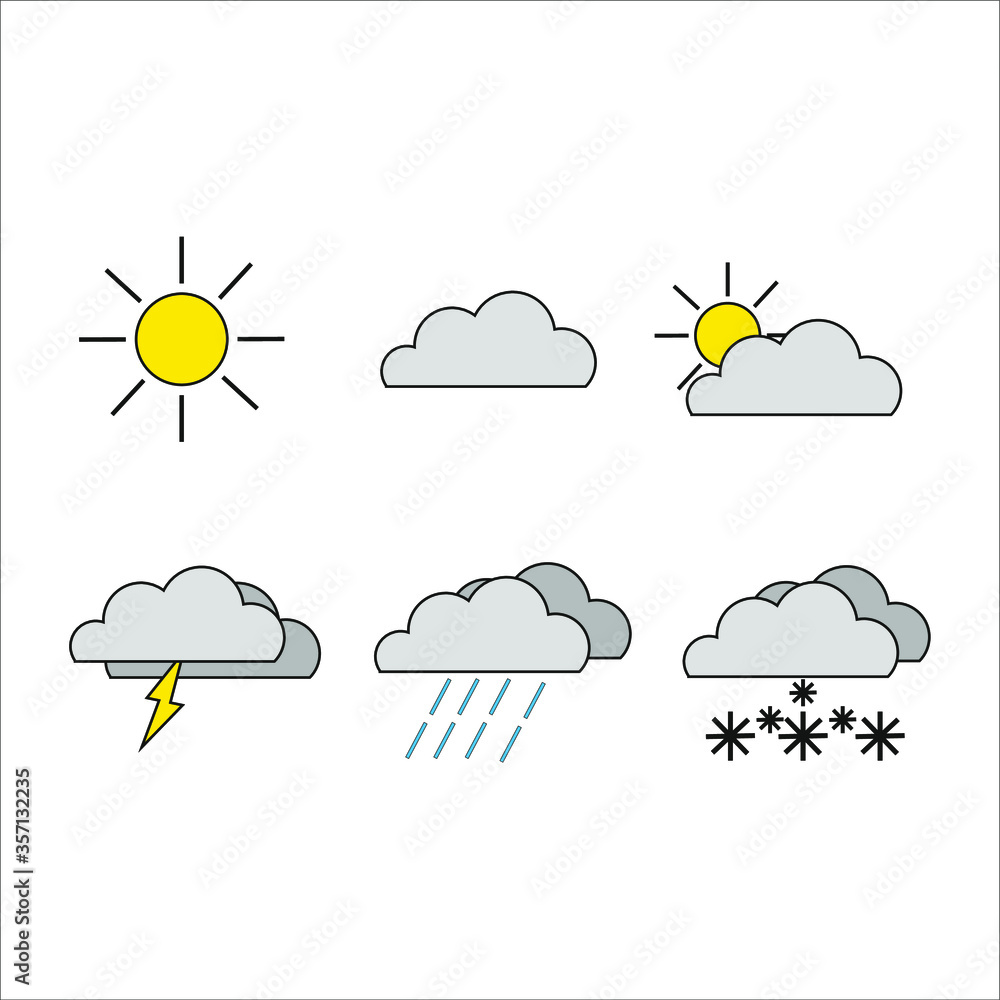 Obraz premium weather icon. illustration for web and mobile design.