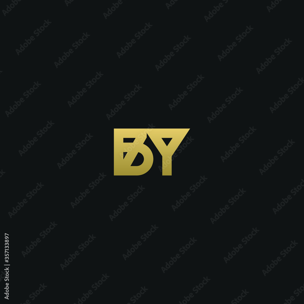 Creative modern elegant trendy unique artistic BY YB B Y initial based letter icon logo. Creative modern elegant trendy unique artistic BY YB B Y initial based letter icon logo.