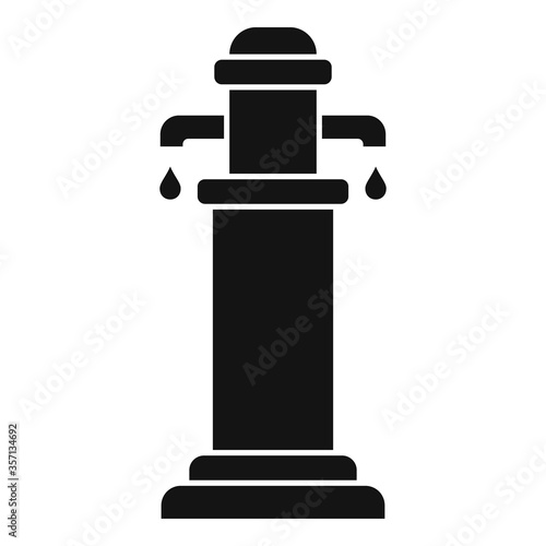 Park drinking fountain icon. Simple illustration of park drinking fountain vector icon for web design isolated on white background