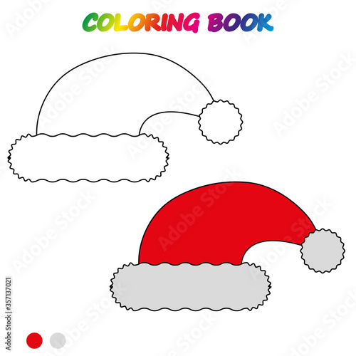 coloring book.  Coloring  page to educate preschool kids .  Game for preschool kids.  Vector cartoon  illustration, worksheet.