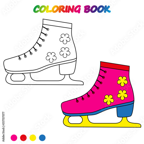 coloring book.  Coloring  page to educate preschool kids .  Game for preschool kids.  Vector cartoon  illustration, worksheet.