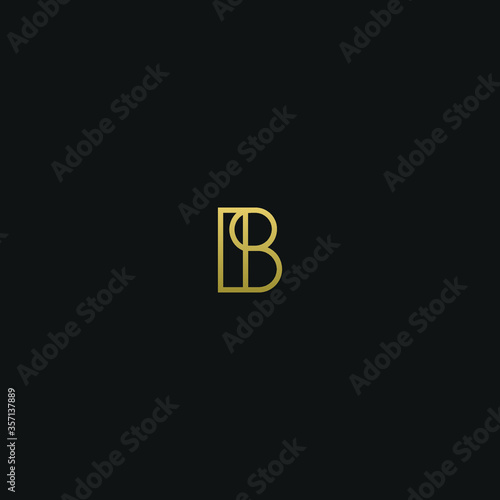 Creative modern elegant trendy unique artistic BB B initial based letter icon logo