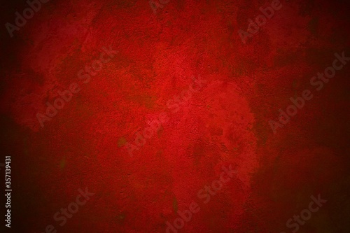 Schmutzige Wand als Hintergrund Textur mit roter Farbe