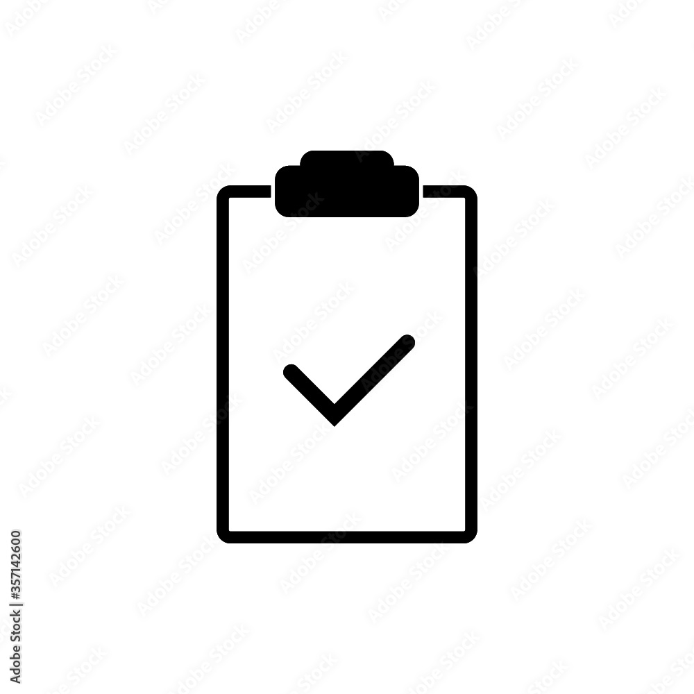 Check list icon isolated on white background Check list icon isolated on white background