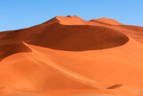 Huge sand dunes of Namib desert
