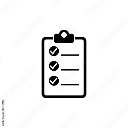Check list icon isolated on white background