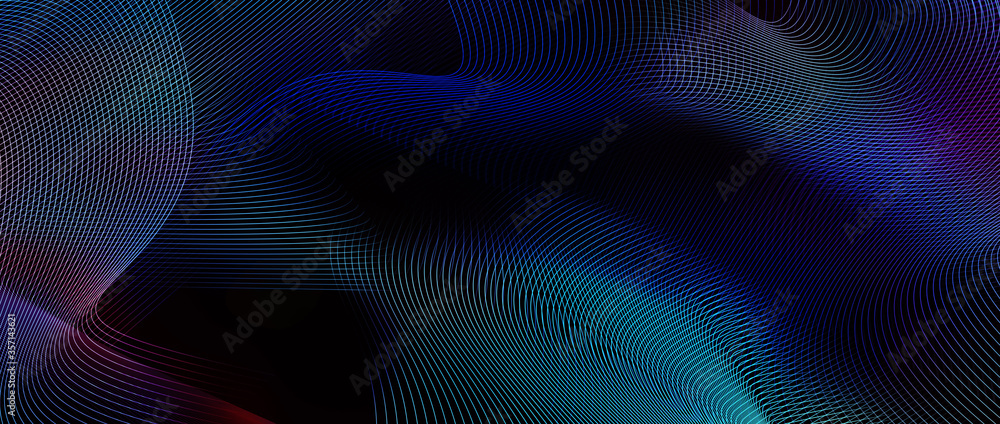 High speed technology concept, Line art light abstract panorama background High speed technology concept, Line art light abstract panorama background