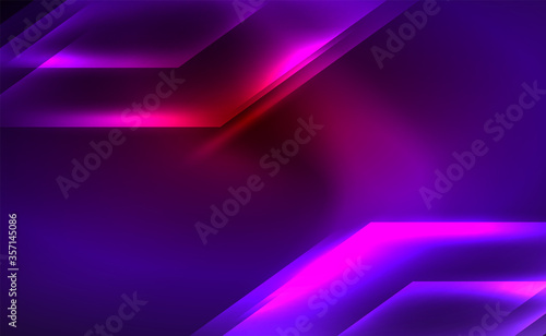 Dynamic neon shiny abstract background. Trendy abstract layout template for business or technology presentation, internet poster or web brochure cover, wallpaper