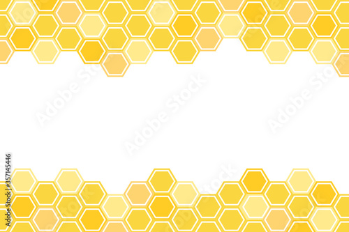 Abstract  Honeycomb on white background.