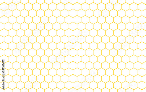 Abstract  Honeycomb seamless pattern on white background.
