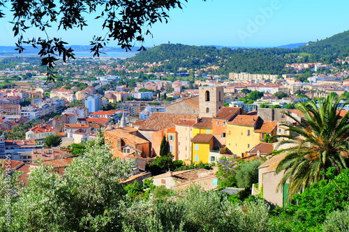 View to Hyeres, France photo