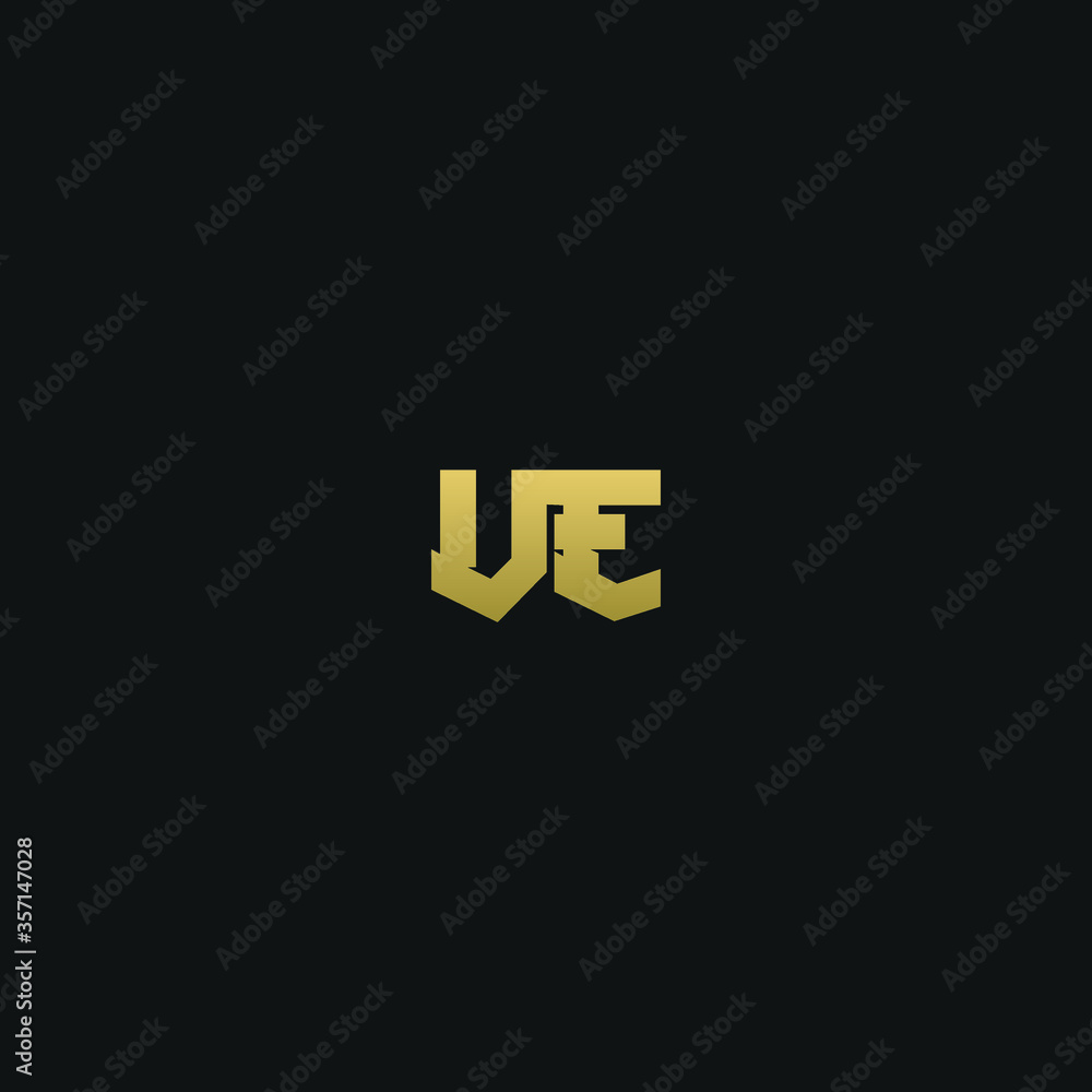 Creative modern elegant trendy unique artistic VE EV V E initial based letter icon logo. Creative modern elegant trendy unique artistic VE EV V E initial based letter icon logo.
