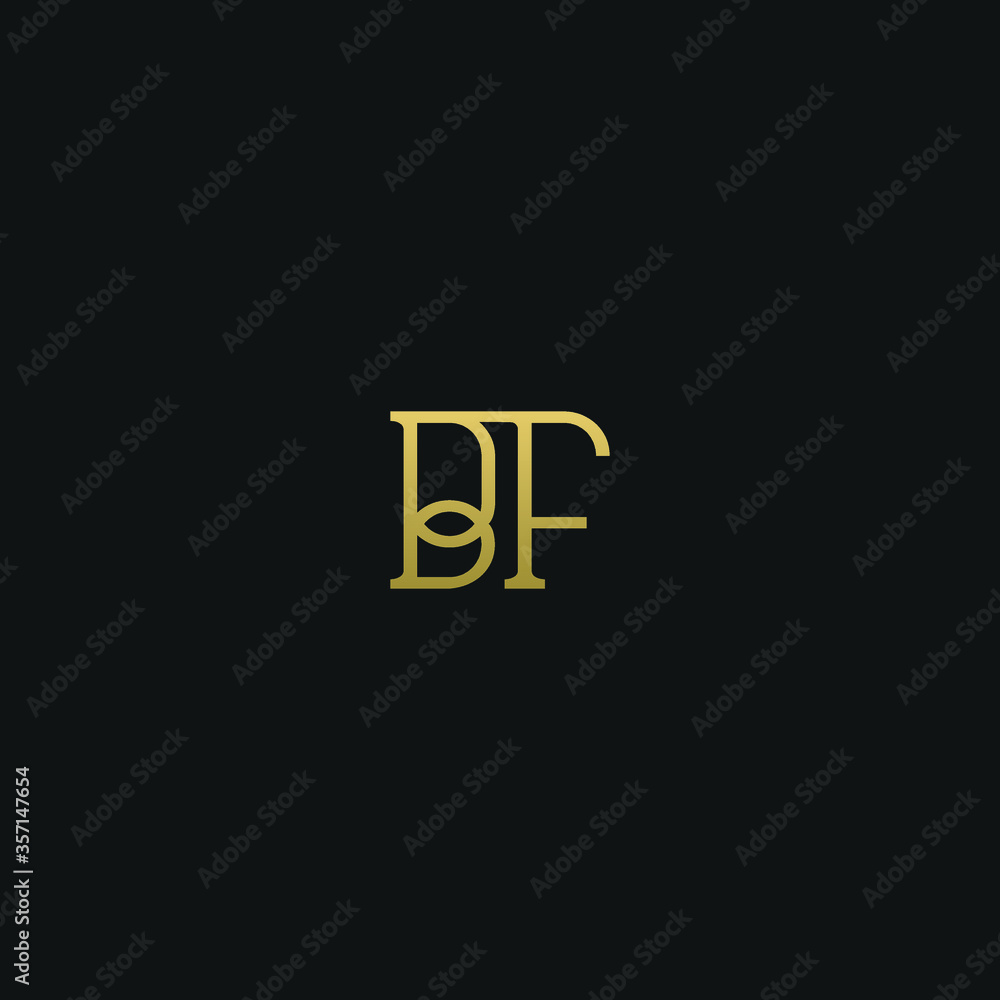 Creative modern elegant trendy unique artistic BF FB B F initial based letter icon logo. Creative modern elegant trendy unique artistic BF FB B F initial based letter icon logo.