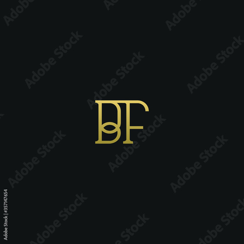 Free Download Creative modern elegant trendy unique artistic BF FB B F initial based letter icon logo. - GFXLoad