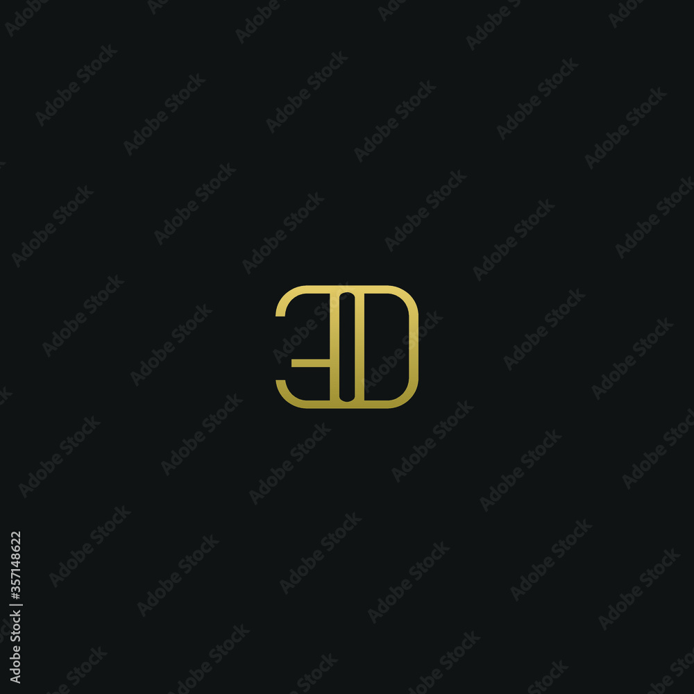 Creative modern elegant trendy unique artistic ED DE D E initial based letter icon logo. Creative modern elegant trendy unique artistic ED DE D E initial based letter icon logo.