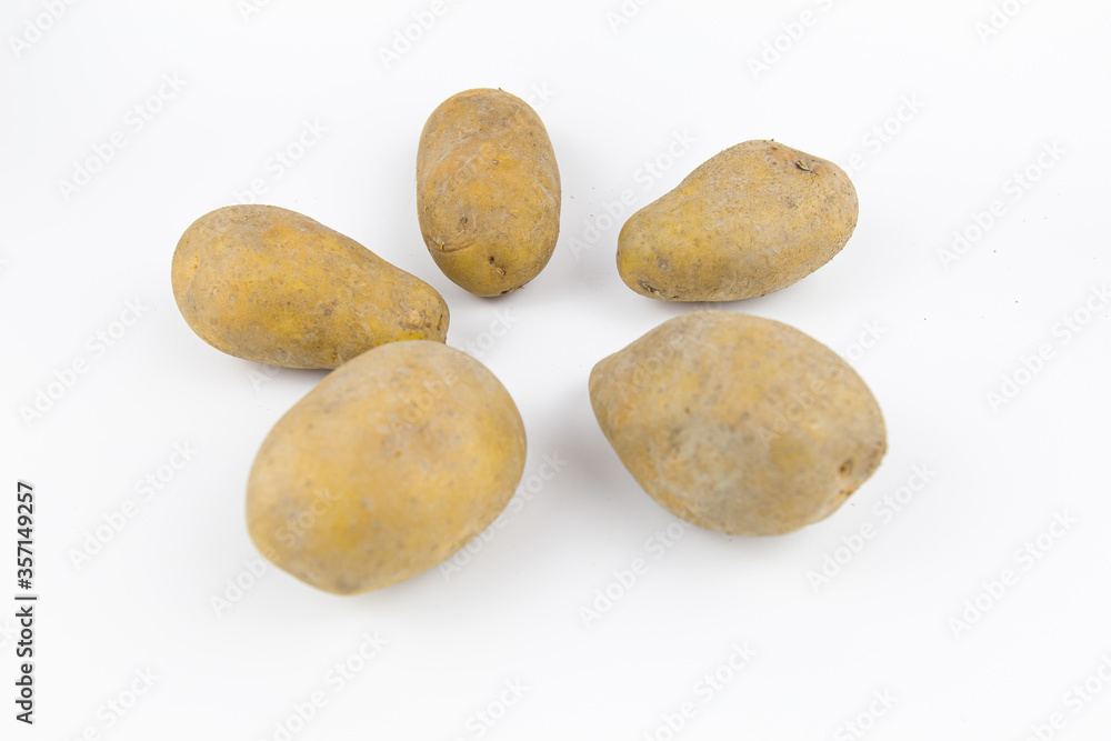 Raw potato isolated on white background. Raw potato isolated on white background.