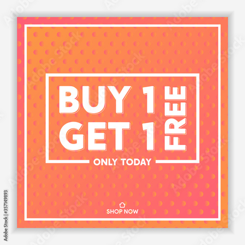 Modern and Unique Social Media Banner Template for Promotion and Digital Marketing. Promotional Square Web Banner for Social Media. Elegant and Simple Discount Promo Ads