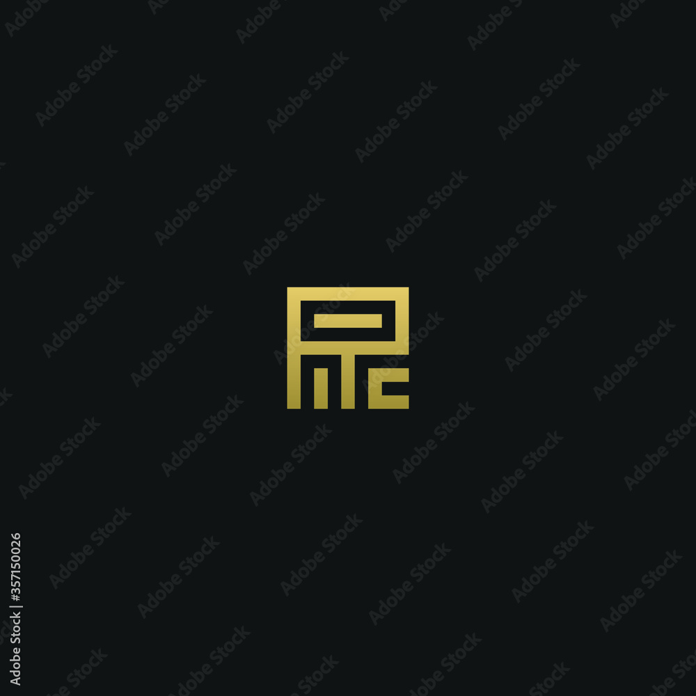 Obraz premium Creative modern elegant trendy unique artistic R RR initial based letter icon logo.