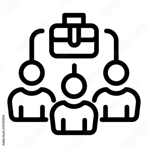 Marketing auditory icon. Outline marketing auditory vector icon for web design isolated on white background