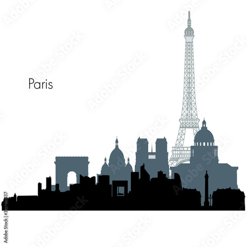 Paris vector skyline