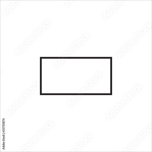 Ractangle line icon