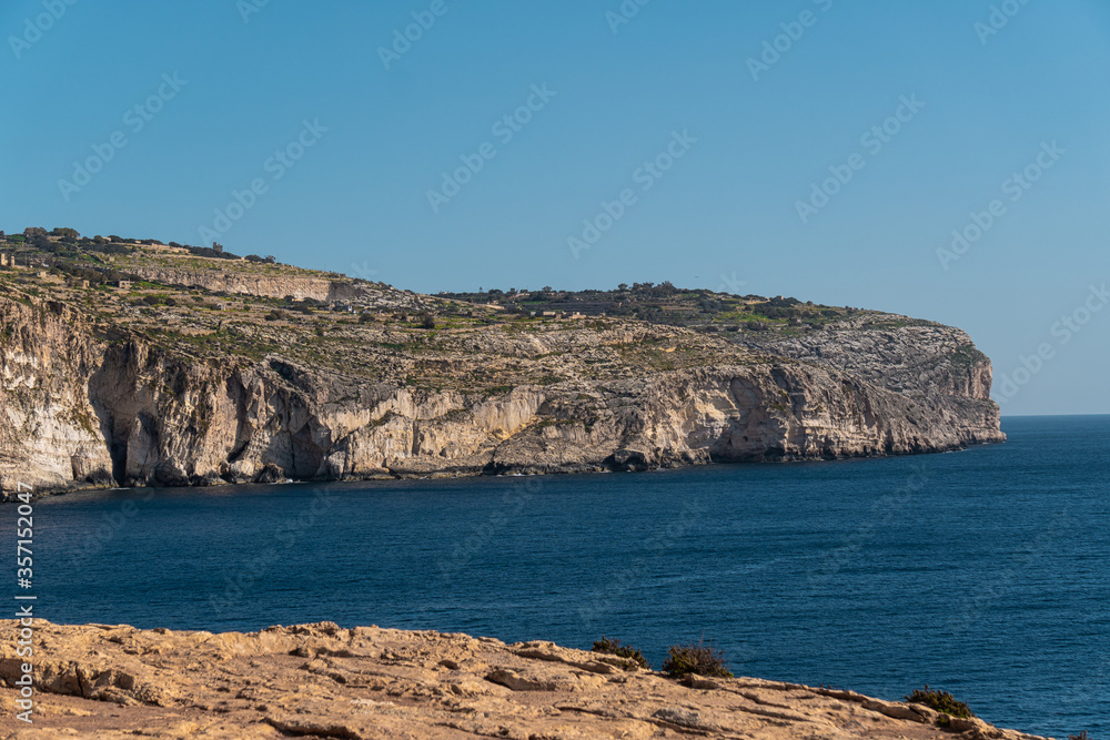 Coastal view of Malta island