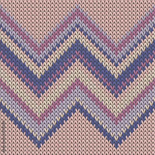 Jersey zig zal lines christmas knit geometric 