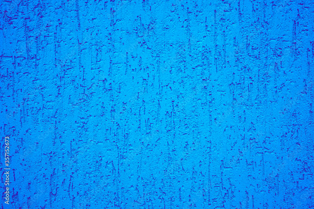 Fototapeta premium Background of blue stone wall with drips