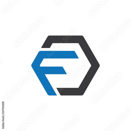 F letter logo icon illustration
