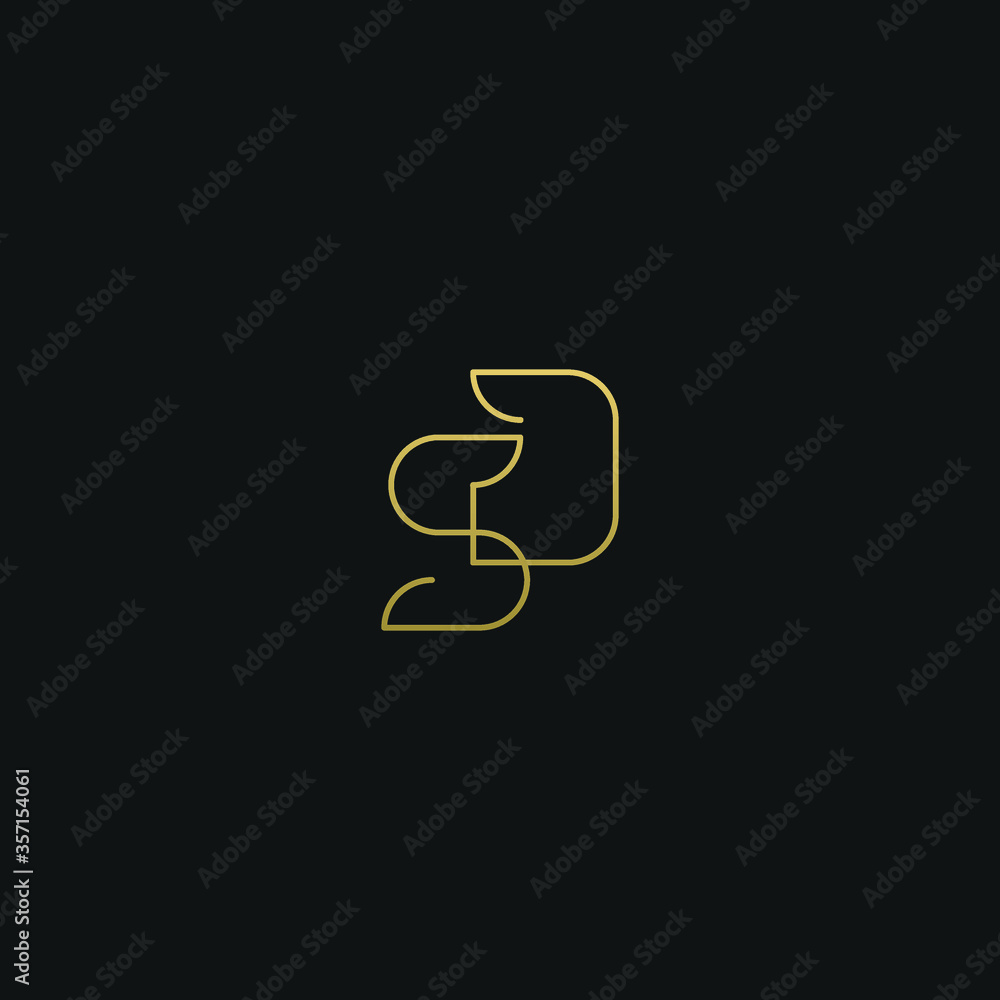 Creative modern elegant trendy unique artistic SD DS S D initial based letter icon logo. Creative modern elegant trendy unique artistic SD DS S D initial based letter icon logo.