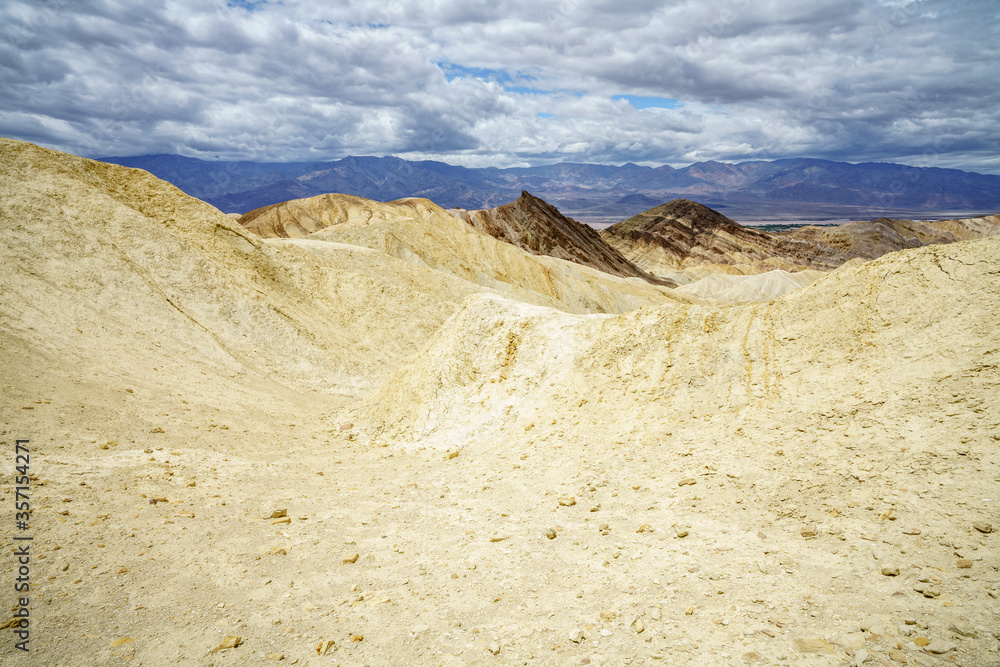 hikink the golden canyon - gower gulch circuit in death valley, california, usa