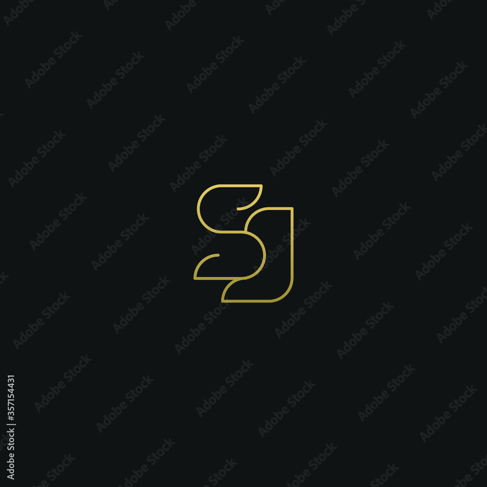 Creative modern elegant trendy unique artistic SJ JS S J initial based letter icon logo. Creative modern elegant trendy unique artistic SJ JS S J initial based letter icon logo.