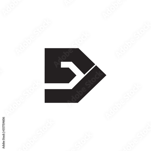Free Download abstract letter e arrow simple geometric logo vector - GFXLoad