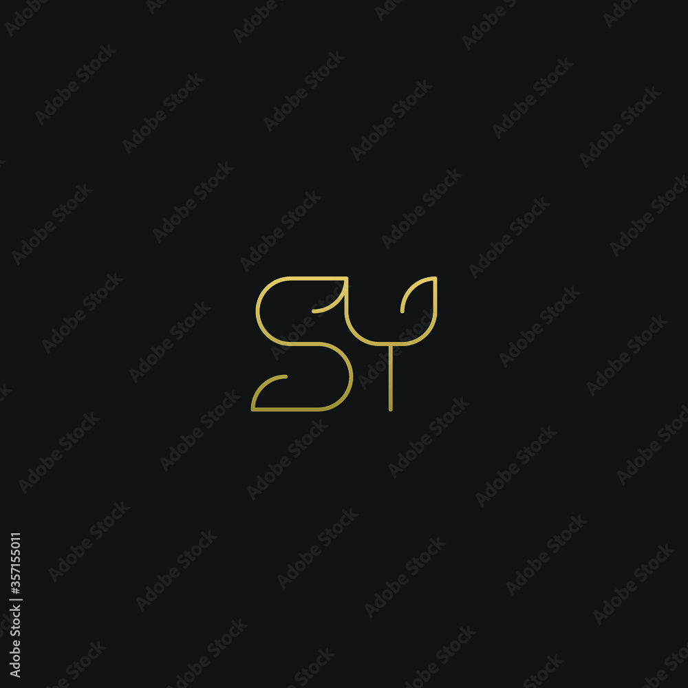Creative modern elegant trendy unique artistic SY YS Y S initial based letter icon logo. Creative modern elegant trendy unique artistic SY YS Y S initial based letter icon logo.