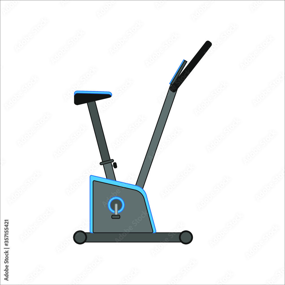 stationary bicycle . illustration for web and mobile design. stationary bicycle . illustration for web and mobile design.