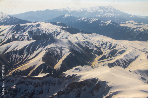 beautiful snow mountain of Hindukush, eastern of Afghanistan © Sigitpramono