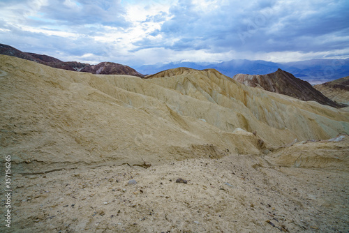 hikink the golden canyon - gower gulch circuit in death valley, california, usa