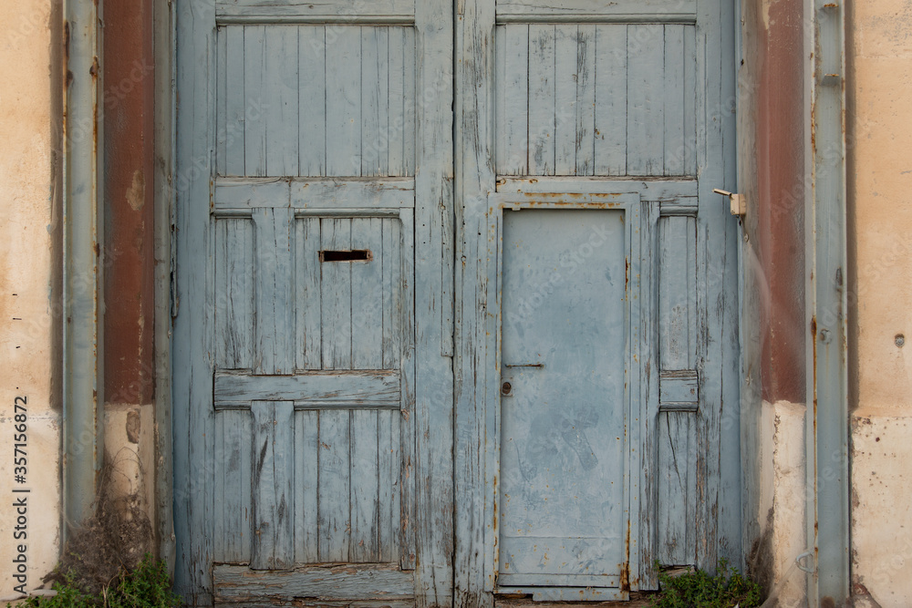 light blue wooden old door detail horizontal light blue wooden old door detail horizontal